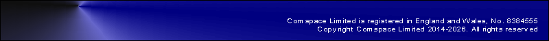 
Comspace Limited is registered in England and Wales, No. 8384555
Copyright Comspace Limited 2014-2026. All rights reserved 